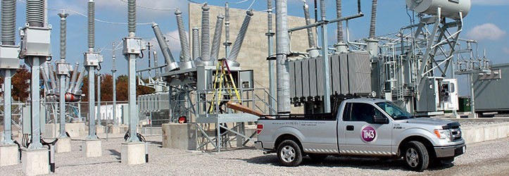 TM3's power technicians at the high voltage station